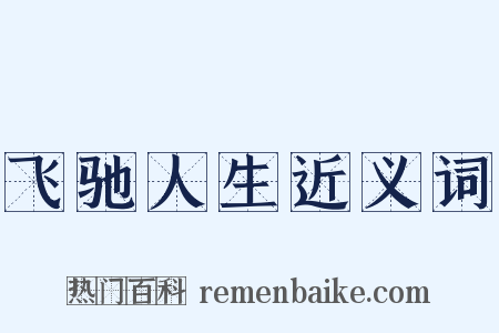 飞驰人生近义词是什么意思的图片